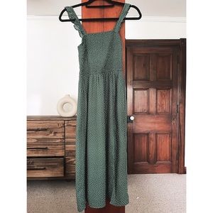 Abercrombie and Fitch smocked midi dress